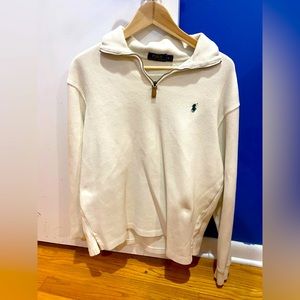 Men’s Medium off White Ralph Lauren Quarter Zip